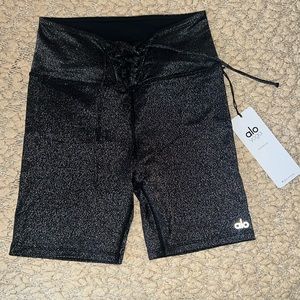 NWT high waist glitter short Alo yoga